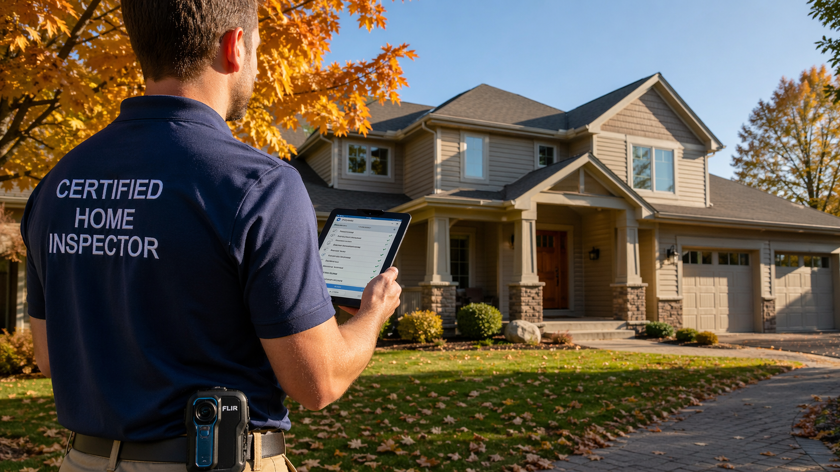 Master Certified InterNACHI home inspector in Shakopee MN — certified professional with FLIR thermal camera at a south-metro Minnesota home