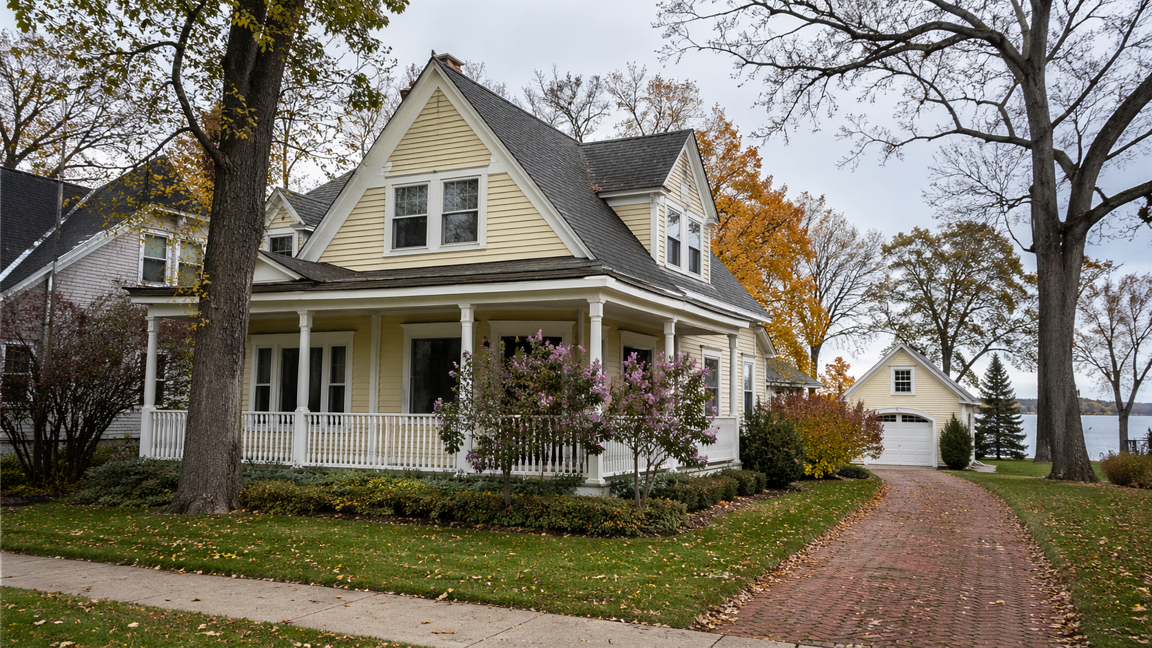 Home inspection in Excelsior, MN — view of a Excelsior Hennepin County residential neighborhood representing our local home-inspection service area